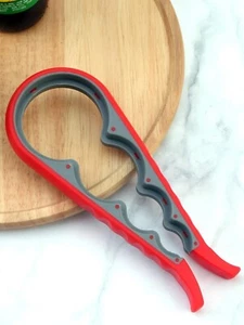Multifunctional 4-in-1 Can Jar Lid Bottle Opener Gripper Adjustable Remover Tool - Picture 1 of 6
