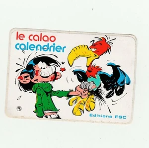 Franquin autocollant Gaston calendrier calao 1974 - Imagen 1 de 2