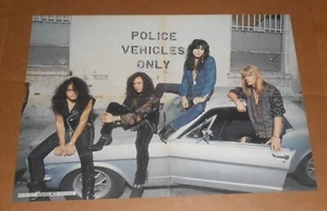 Cinderella Vintage 1991 Poster 2-Sided 21.5x16 Classic Police Vehicles Only RARE - Picture 1 of 2