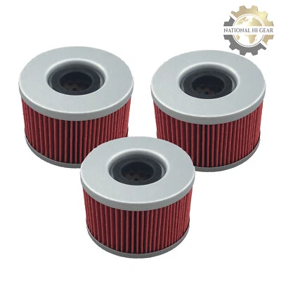 Paquete de 3 filtros de aceite para Honda GL650I Silver Wing Interstate CX650C Custom 1983 Foto 1 de 2