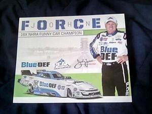 2020 JOHN FORCE PEAK BLUE DEF NITRO FUNNY CAR NHRA POSTCARD - Picture 1 of 1