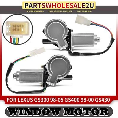 2x Motores de elevación de ventana para Lexus GS300 GS400 GS430 98-05 parte delantera con anti-clip Foto 1 de 4