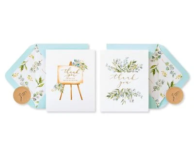 Papyrus Wedding Thank You Cards with Envelopes, Floral (20-Count) - Image 1 of 4