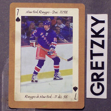 WAYNE GRETZKY 2005 HHOF The Great One  New York Rangers Dec. 11/98 #7S