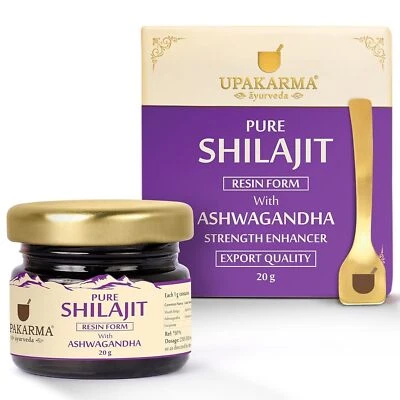 UPKARMA UPAKARMA Ayurveda Pure Shilajit Resin Form with Ashwagandha 20g