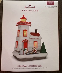 HALLMARK RECUERDO ADORNO FARO DE VACACIONES 2018 SANTA Y OSO POLAR (50) - Imagen 1 de 16