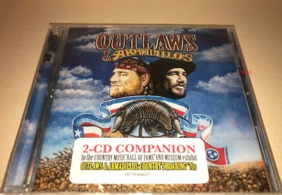 Outlaws and Armadillos CD Willie Nelson Waylon Jennings David Allan Coe Kinky Fr Foto 1 de 3
