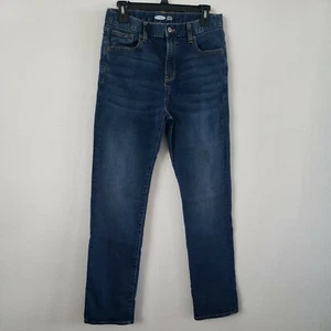 Old navy Straight Jeans Big Kids Boys Sz 18 Built-in Tough flex Dark Wash Denim - Picture 1 of 9