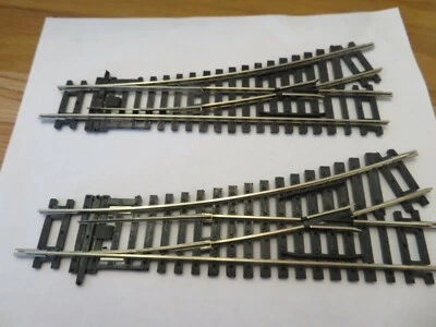 HORNBY R8072 00 Gauge 168mm left Hand turn nickel silver Points X 2 - Image 1 of 3