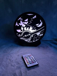 Gengar Evolution Pokemon Light Box mit Fernbedienung und Ständer - Bild 1 von 8