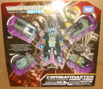 TRANSFORMERS UNITED EX 01 DECEPTICON STRATEGIC COMMANDER COMBATMASTER PRIME MODE - Immagine 1 di 4