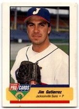 1994 Fleer ProCards Jim Gutierrez Jacksonville Suns #1407
