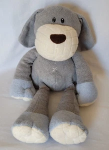 2010 TOYS R US 16" Plush DOG Puppy GREY BLUE White Geoffrey Stuffed Animal - Picture 1 of 4
