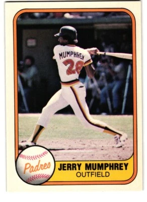 1981 Fleer #494 Jerry Mumphrey San Diego Padres - Image 1 of 2