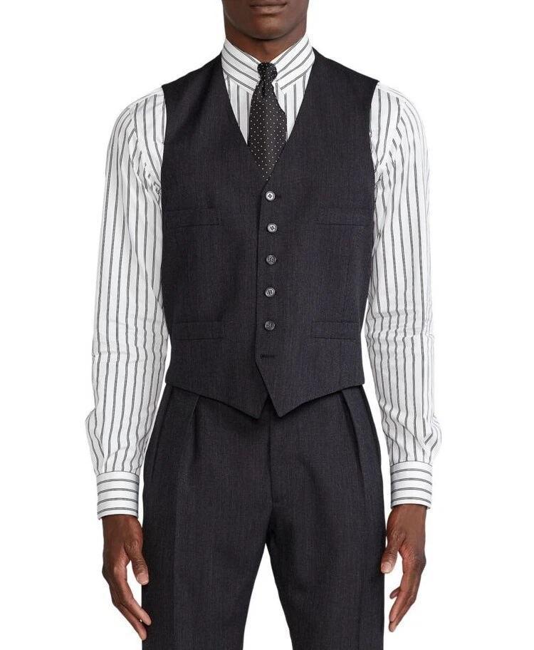 Etiqueta Púrpura Ralph Lauren 100% Lana CEO Trajes Chaleco Chaqueta Chaleco Caballero 44 Foto 1 de 4