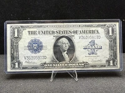 1923 $1 Silver Certificate Bank Note Speelman/White High Grade Z16 - Image 1 of 2