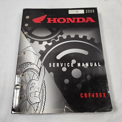 Libro manual de reparación de taller genuino Honda CRF450X CRF450 CRF 450 X 2005 Foto 1 de 4