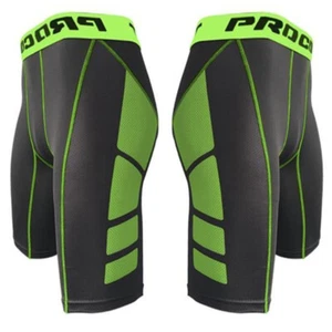 Men Compression Sports Pants Tight Bottom Shorts Fitness Running Leggings Undies - Picture 1 of 10