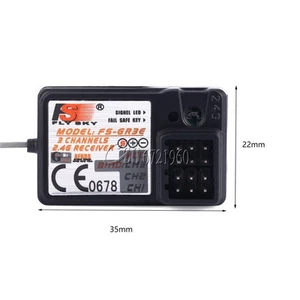 Flysky FS-GR3E Upgraded AFHDS 2.4G 3CH Receiver for GT3B GT2 GT3C Car Boat RC284 - Picture 1 of 8