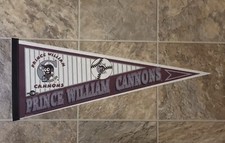 Vintage Carolina League Prince William Cannons Minors Baseball Pennant *Defunct*