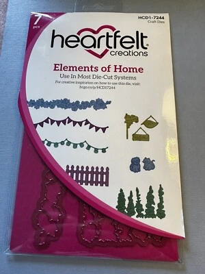 Heartfelt Creations Die  ELEMENTS OF HOME HCD1-7244 card making use in sizzix - Image 1 of 3