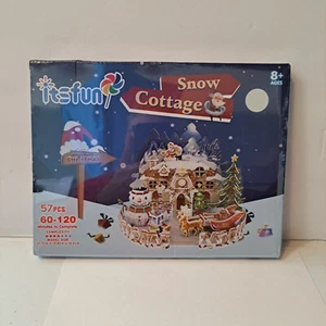 Snow Cottage 3D Puzzle  57 Pieces NIP - Picture 1 of 8