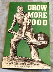 Dig For Victory Campaign World War 2 Time Gardens Vintage 1 Home Front Gardeners - Picture 1 of 7