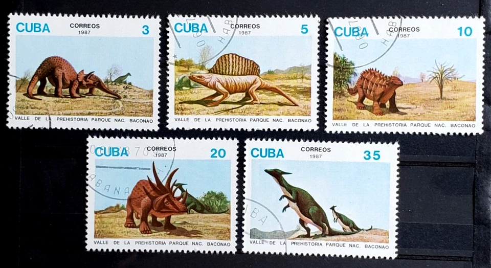 Caribbean 1987 Dinosaurs Sc#2954-2958 CTO - Image 1 of 1