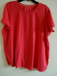 Ladies Plus Knit Top Size 2X Laura Scott Paradies Pink Cotton NWT - Picture 1 of 2