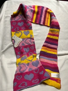 SCARF- Little Miss Mismatched- Pink and Yellow - 7.5" x 75" - Picture 1 of 3