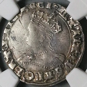 1553 NGC XF Mary Groat 4 Pence Hammered Britain Tudor England Coin (25061904C) - Picture 1 of 6