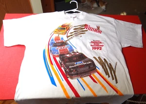 Vintage 1992 Winston NASCAR Cup RICHMOND Pocket Shirt XL Dale Earnhardt 2 sideD - Picture 1 of 8