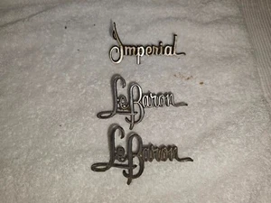 1974 - 1975 Chrysler Imperial LeBaron Emblem 3810012 OEM 74 - 75 all 3 included - Picture 1 of 7