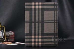 Folio Wallet Net Grid Leather Stand Smart Sleep/Wake Case Cover For Apple iPad - Picture 1 of 23