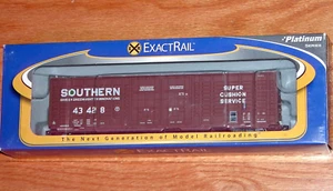 HO EXACTRAIL EP-80605-3 P-S 60' WAFFLE SIDE BOXCAR SOUTHERN RAILWAY # 43428 - Picture 1 of 1