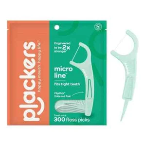 Plackers Dental Floss Picks 300ct - FlipPick, Tuffloss, Mint, Easy Storage - Picture 1 of 20