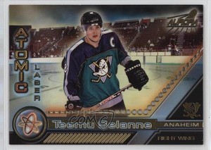 1998-99 Pacific Aurora Atomic Laser Cuts Teemu Selanne #2 HOF