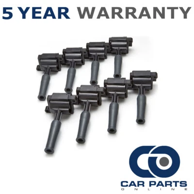 8X FOR JAGUAR XJ8 X308 3.2 PETROL (1997-02) IGNITION COIL PACKS PACK PENCIL SET - Image 1 of 2