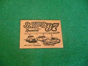 SKIP'S FIESTA DRIVE IN DASH PLAQUE FROM JUNE 7, 1987 GRAYSLAKE, ILLINOIS - Picture 1 of 3