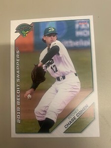 Chase Cohen 2019 Beloit Snappers Team Card
