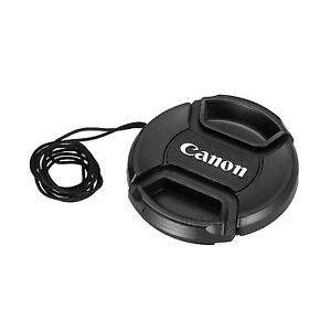 Photo 82mm Canon Camera Snap-on Lens Cap Cover &  Cord Filter New