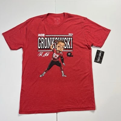 Rob Gronkowski 500 Level Graphic Tshirt Short Sleeve Red Mens Size Medium NWT - Image 1 of 4