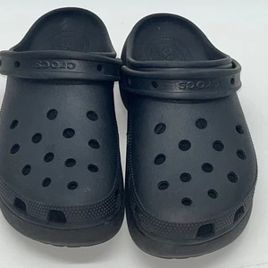 Crocs Classic Clogs platform Women's Size 11 Black Comfortable Slip On Shoes - Picture 1 of 6