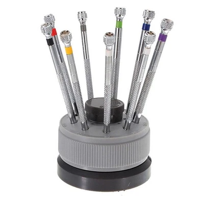 9pcs Precision Watch Flat Blade Slotted Screwdriver Set For Watchmakers Tool Kit - Image 1 of 4