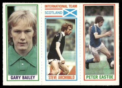 1981 Topps English League EPL Peter Eastoe/Steve Archibald/Gary Bailey - Image 1 of 2