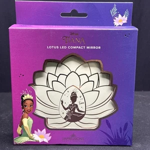 Disney Tiana Lotus LED Compact Mirror Rechargeable - Picture 1 of 12