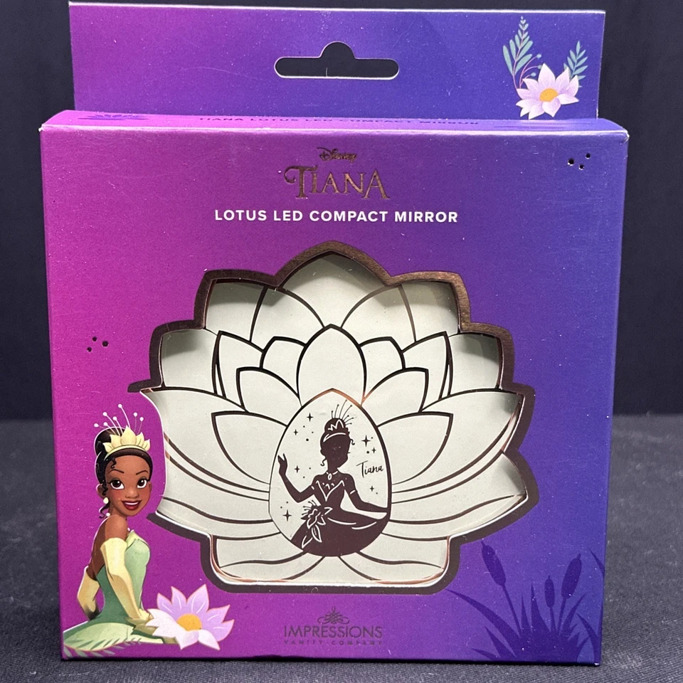 Disney Tiana Lotus LED Compact Mirror Rechargeable - Image 1 of 4