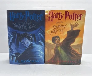 Harry Potter First Edition Hardcover Lot 5 & 7 1st Print J.K. Rowling - Picture 1 of 21