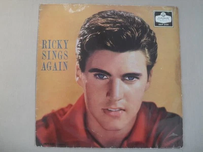 RICKY NELSON: RICKY SINGS AGAIN LP 1958 UK PLUM LONDON 1st PRESS ROCK & ROLL EX - Image 1 of 4