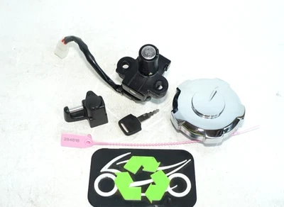 Juego de bloqueo de interruptor de encendido XR650 L 2007+ casco tapa de combustible genuino Honda 284618 OEM Foto 1 de 4